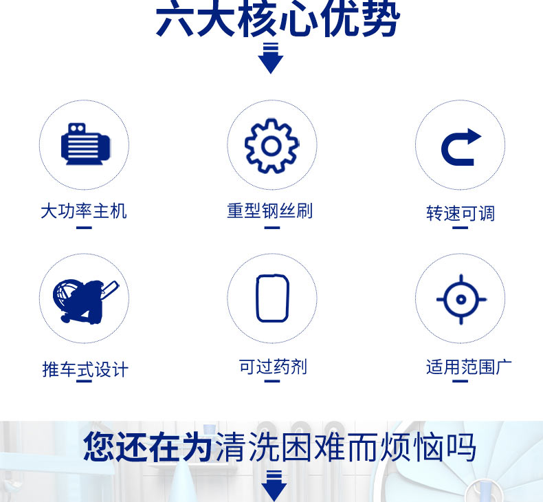 快通牌KT-8001推車式油煙管道清洗機(3)